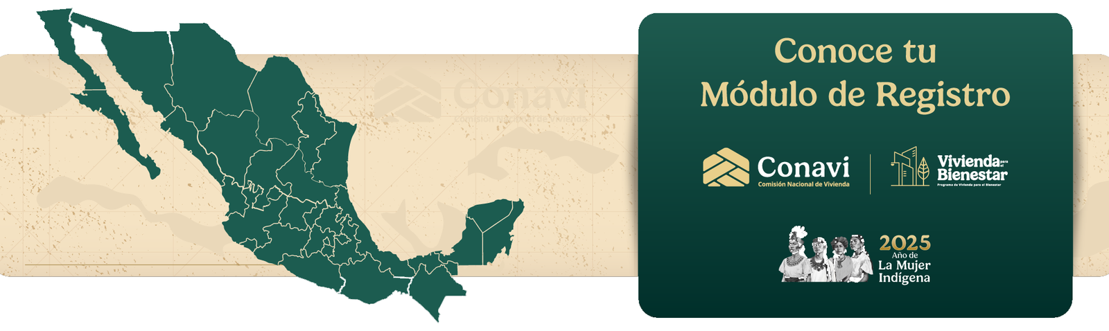 Mapa de México - Programa de Vivienda para el Bienestar